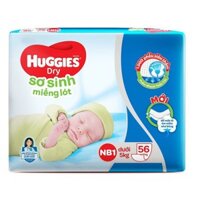 Miếng lót sơ sinh Huggies Newborn 1 (0-5kg) - N56 (Gói 56 miếng)_hàng độc quyền