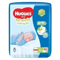 MIẾNG Lót Sơ sinh Huggies Nb2_60 miếng