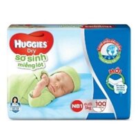 Miếng lót sơ sinh Hugies dry newborn 1 - 100 miếng
