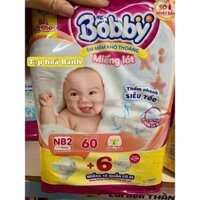 Miếng lót sơ sinh/Tả dán/Bỉm em bé Bobby NB2 (cho bé dưới 1 tháng)/Băng vệ sinh