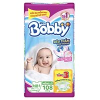 Miếng lót/ TÃ LÓT BOBBY NEWBORN 1- 108 có tặng kèm 3 miếng