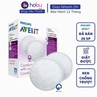 Miếng lót thấm sữa Avent có thể giặt được - Miếng lót hút sữa giặt nhiều lần (Kèm cách sử dụng miếng lót thấm sữa)