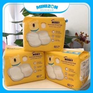 Miếng lót thấm sữa Baby Moby - 60 miếng