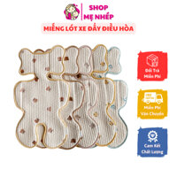 Miếng Lót Xe Đẩy Điều Hòa Thêu Họa Tiết Cho Bé Phong Cách Hàn Quốc Chất Cotton Mềm Mại, Thoáng Khí