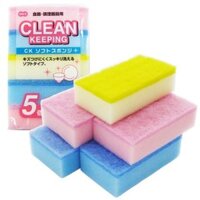 Miếng Mút Rửa Xoong Nồi, Chén Bát Tạo Bọt Tốt - Set 5 Miếng - 5 miếng rửa chén bát