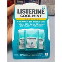 MIẾNG NGẬM DIỆT KHUẨN THƠM MIỆNG LISTERINE COOL MINT 72 MIẾNG