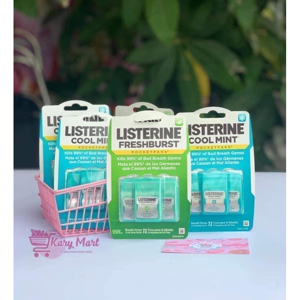 Miếng ngậm thơm miệng, diệt khuẩn Listerine Cool Mint (3 vỉ x 24 miếng)