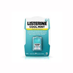 Miếng ngậm thơm miệng, diệt khuẩn Listerine Cool Mint - vỉ 24 miếng