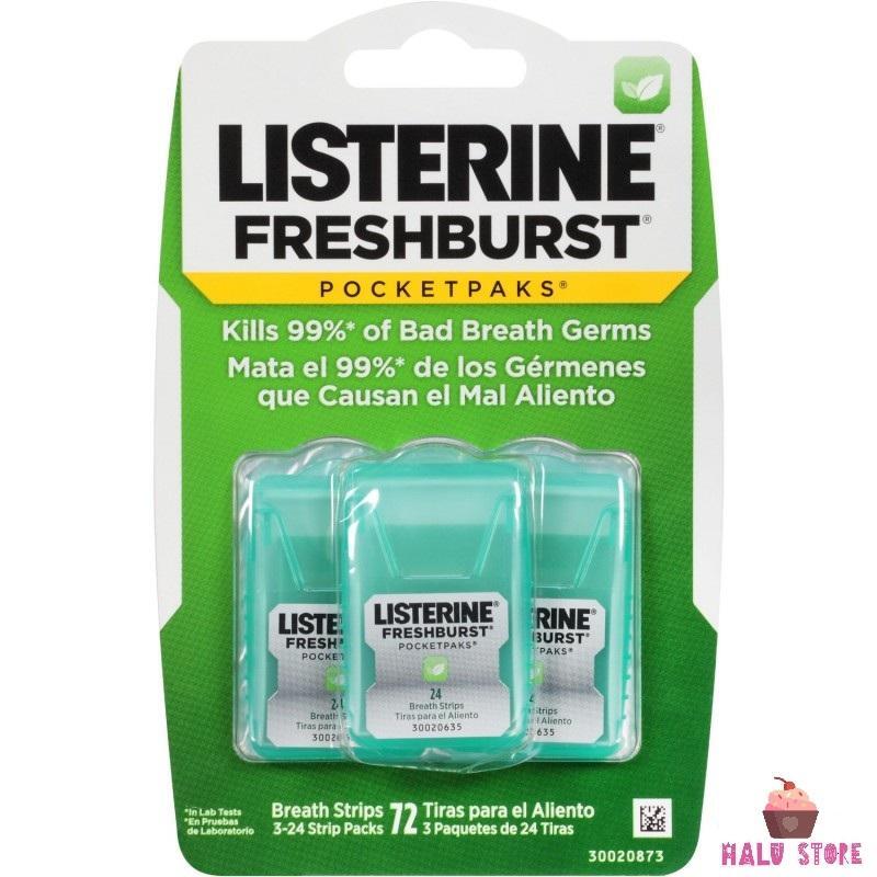 Miếng ngậm thơm miệng – diệt khuẩn Listerine Freshburst