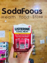 Miếng ngậm thơm miệng diệt khuẩn Listerine – Cool Heat
