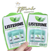 Miếng ngậm thơm miệng Listerine Cool Mint diệt khuẩn