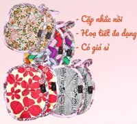 Miếng nhắc nồi vải dày, đẹp, tốt, siêu rẻ, tiện dụng cho bếp, họa tiết ngẫu nhiên - 1 cặp - 2 miếng