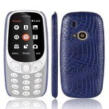 Miếng ốp lưng bảo vệ cho điện thoại Nokia 3310 họa tiết vân cá sấu (Không bao gồm điện thoại)