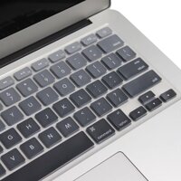 MIẾNG PHỦ BÀN PHÍM BẰNG SILICON CHỐNG BỤI, CHỐNG NƯỚC BẢO VỆ CHO MACBOOK MÀU GRADIENT GRAY - Macbook Air 13.3 inch đời 2018 trở lên
