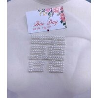 miếng ren thêu chữ hỷ cưới 8x8cm chữ hỷ tặng tua rua (ngọc bội)