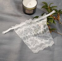 Miếng Ren Yếm Che Áo Ngực Họa Tiết Hoa Hồng Mới, Chất Ren Mềm Mịn Co Dãn, Áo Lót Định Hình, Áo Ngực Đa Năng - Trắng