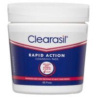 Miếng rửa mặt trị mụn Clearasil Ultra Rapid Action 65 miếng