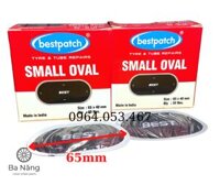 Miếng vá săm, ruột, vỏ, lốp Xe Máy, Ôtô Hình Oval - 65x40mm