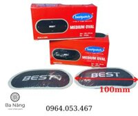 Miếng vá săm, ruột, vỏ, lốp Xe Máy, Ôtô Hình Oval - 100x50mm