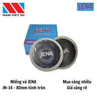 Miếng vá vỏ, miếng vá săm lốp ô tô Jena JN14, hộp 20 miếng, kích thước 80mm