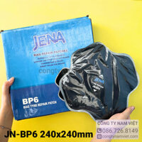 Miếng vá vỏ xe, miếng vá lốp không săm xe tải, xe ben JENA JN-BP6 240x240mm (5 miếng/hộp)