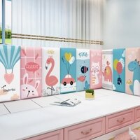 Miếng xốp dán tường cao cấp trang trí phòng ngủ đầu giường hoạt hình mới độ dầy 3cm chống va đập an toàn cho bé