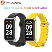 Mijobs Dây Đeo Silicon Thay Thế Chống Thấm Nước Thoải Mái Cho Đồng Hồ xiaomi band 8 active xiaomi band 8