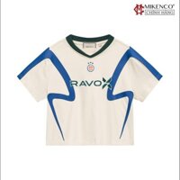 MIKENCO RAVO X Jersey Crop Tshirt - Áo Thun Ngắn Cotton Cổ Tròn Cho Nữ