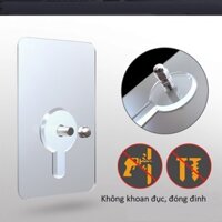 mila (MILA) Miếng Dán Tường Kèm Ốc Vít Để Treo Đồ/ Gắn Giá, Kệ/ Dán Thanh Chắn Giường Chịu Lực 5 - 10Kg