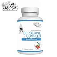 Milamiamor Berberine Complex HCl | Công thức đặc biệt từ dưa và lá chuối Không biến đổi gen | 120 viên