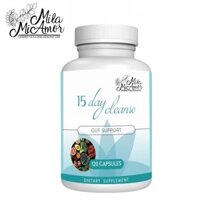 Milamiamor Chương trình thanh lọc 15 ngày BOLT và Detox Hỗ trợ Công thức nâng cao với Senna Rhamna Bark và Psyllium Husk