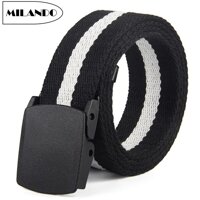 Milando Men Quân Đội Quân Đội Nhà Tạo Mẫu Vải Thắt Lưng Khóa Thắt Lưng 110 Cm Chiều Dài Loại 14