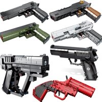 Military Weapon Revolver Gun AK47 AWP Pistol Rifle Desert Eagle Submachine SWAT Building