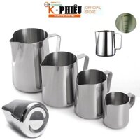 Milk pitcher – Ca đánh sữa inox 350 ml có vạch chia KP-IM006