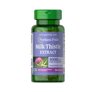 Hỗ trợ cho gan Milk Thistle Puritan Pride - 90 viên , 1000 mg