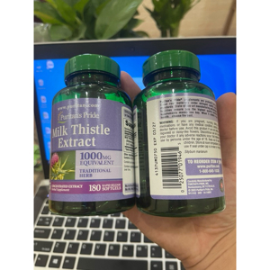 Hỗ trợ cho gan Milk Thistle Puritan Pride - 90 viên , 1000 mg