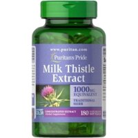 Milk Thistle 1000mg Puritan Pride hộp 180 viên - Thực phẩm chức năng bổ gan của Mỹ