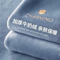 Milk Velvet Fitted Sheet Single Piece Coral Fleece Bedspread2024New Fleece-Lined Mattress Cover Protector Winter Non-Slip Bed Sheet DBQQ