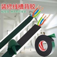 Miller lẻ trunking siêu mạnh hai mặt băng PE bọt xốp dải LED quảng cáo ánh sáng tên tấm bên ngoài khung tường dòng sơn mài gạch giả độ nhớt cao đen bọt băng hai mặt