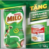 Milo Bột Hũ 400gr Tặng 1 Lon Sữa Đặc Carnation 388gr