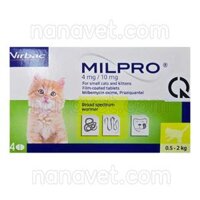 MILPRO 4MG/10MG - Thuốc tẩy giun cho mèo 0.5-2kg