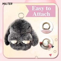 Milter Móc khóa chú thỏ lông tơ dễ thương, Móc khóa xe hơi Mặt dây chuyền móc khóa Mặt dây chuyền Vòng chìa khóa thỏ, Móc chìa khóa xe hơi thỏ nhồi bông chất lượng cao Móc khóa thỏ