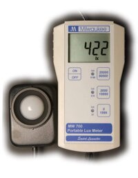 Milwaukee Instruments MW700 Standard Portable Lux Meter, 0 DegreeC to 50 DegreeC Temperature Range, 1 Lux Resolution