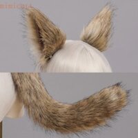 Mim 3 Miếng Sang Trọng Động Vật Cosplay Bộ Cáo Tai Mũ Đội Đầu Đuôi Sói Thời Trang Gothic Cosplay Phụ Kiện Chụp Ảnh