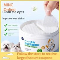 MINC ONLINE Không kích ứng Khăn lau cho thú cưng Tẩy vết rách mắt Khăn lau tai Khăn lau mắt thú cưng An toàn Khăn giấy vệ sinh cho thú cưng Thông dụng cho chó và mèo