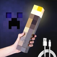 Minecraft Đèn Pin led 11 inch Sạc usb Trang Trí Phòng Khách / Phòng Ngủ Cho Bé