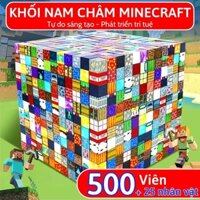 Minecraft Đồ Chơi Nam Châm Khối Mô Hình Lắp Ráp, Trò Chơi Xếp Gạch Xây Dựng Từ Tính