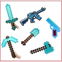 Minecraft kiếm cúp rìu xẻng súng kim cương