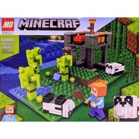 MINECRAFT_ Lego minecraft Canh gác Khu Bảo tồn Gấu trúc MY WORLD ( 200 miếng )