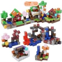Minecraft nam châm 50 viên tặng kèm nhân vật cho bé khối minecraft nam châm đồ chơi khối xây dựng minecraft